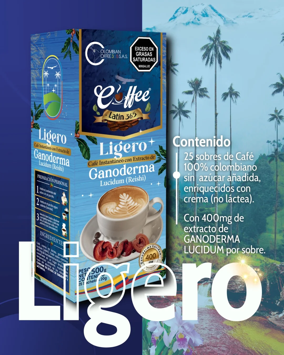 COFFEE LIGERO CON GANODERMA